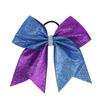 7 Inches Fashion Sparkling Glitter Cheerleading Hair Bow Glitter Grosgrain Ribbon Bows Hair Band Hair Tie For Girls And Women
