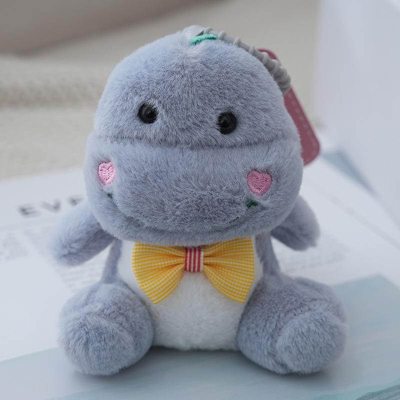

Cute Plush Toy Keychain 12cm Cartoon Figure Soft Pp Cotton Filling Charm Bag сірий колір