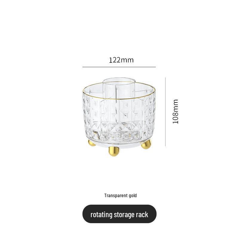 Luxuriöse drehbare staubdichte Aufbewahrungsbox für Make-up-Pinsel