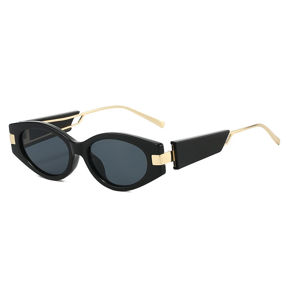 New Retro Cat Eye Women Sunglasses  Wide Leg Design Personality Popular Men Trendy Casual Sun Glasses Uv400