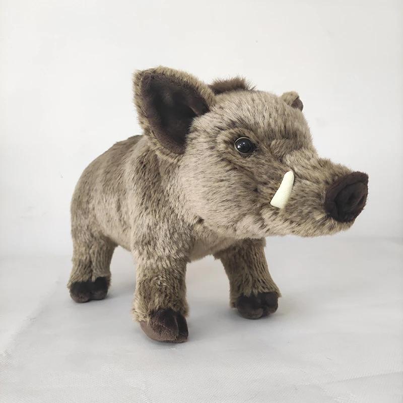 Vicious African Pig Plush Toy Frightening Wild Boar Stuffed Animal Dolls Ideal Birthday Gifts For Boys Decoration