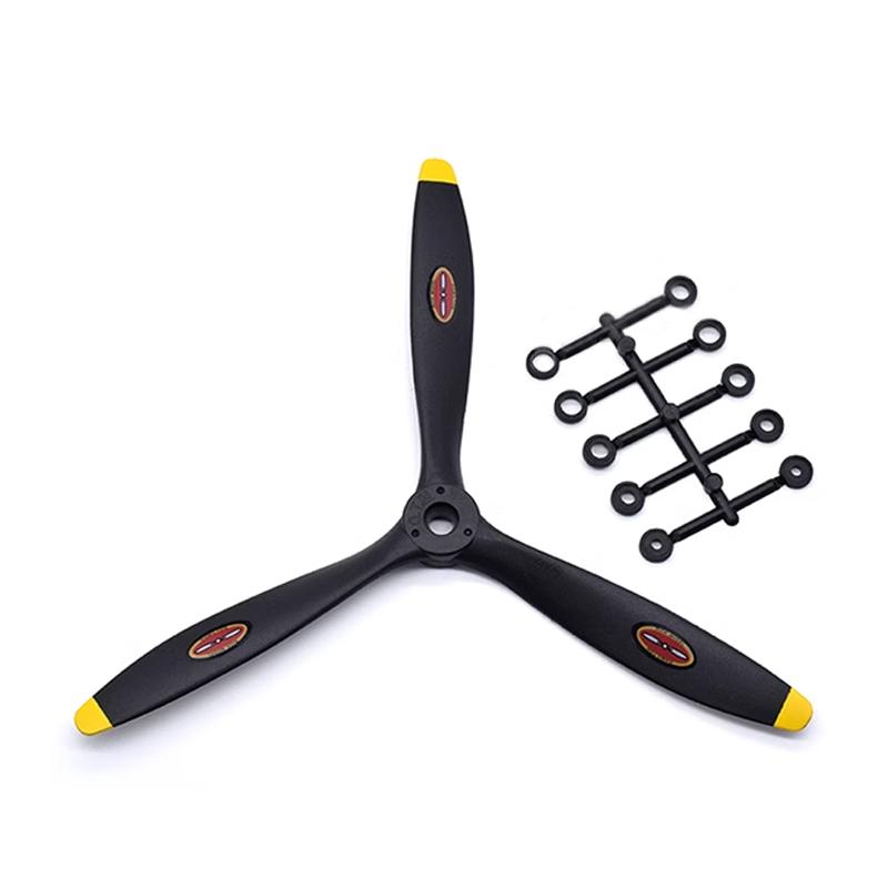 1PCS RC Emulated Airplane Model 8060 9060 1060 1170 1370 3 Blades Propeller Carbon Nylon for Electric/Methanol Petrol Engine
