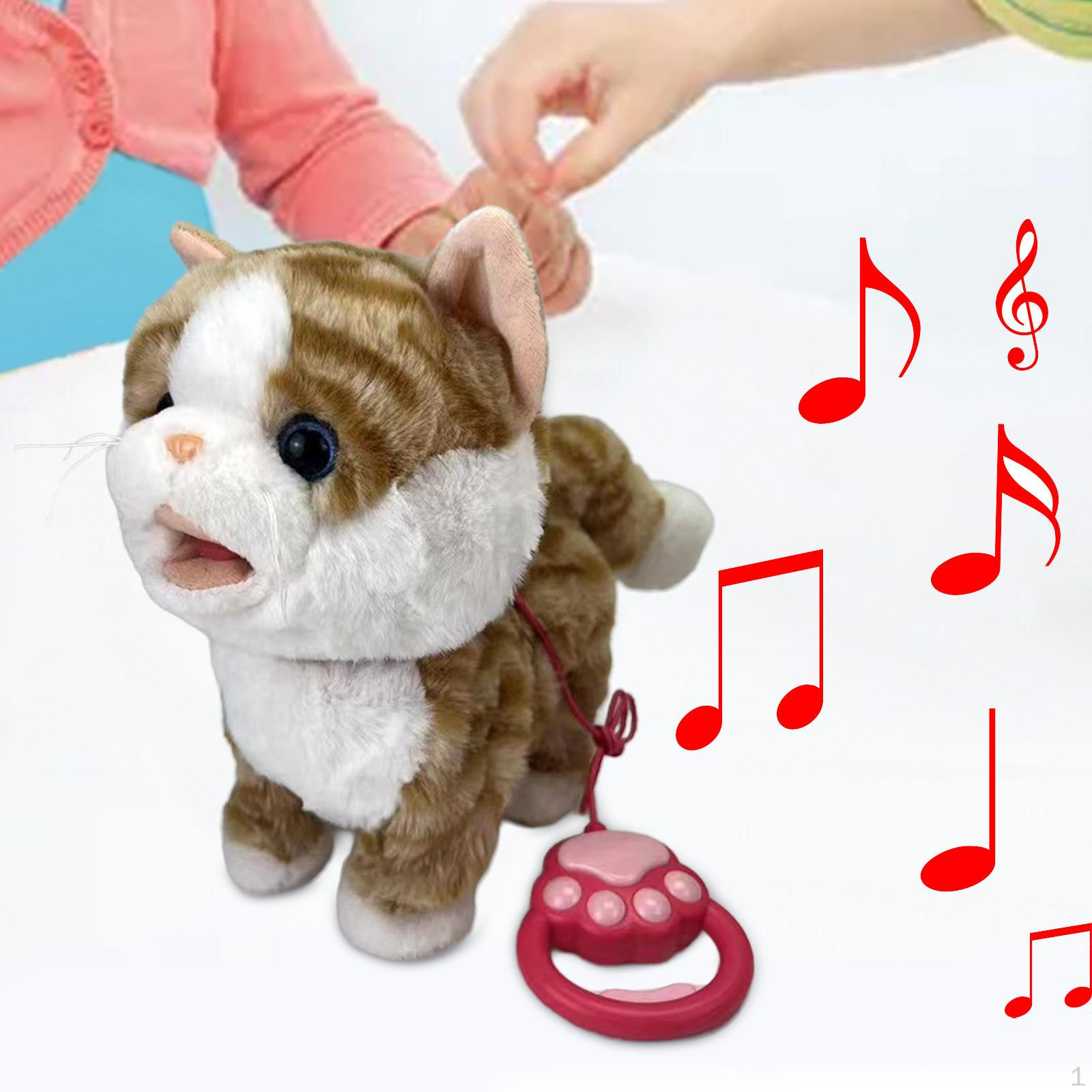 

Электрическая фигурка кошки, животное-компаньон, анимированный хвост, виляющий прогулочной игрушкой, мягкие игрушки для Style C