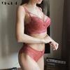DKGEA Women Thin Brassiere Sexy Bra Set Lace Underwear Plus Size D E Cup