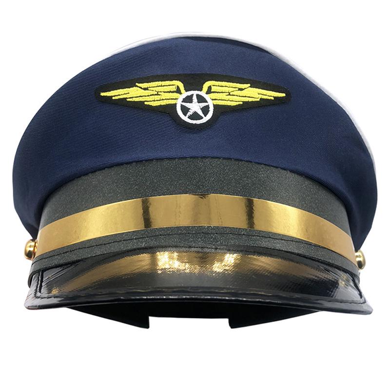 Cap Captain Hats Navy Party Costume Police Sailors Caps Captains Flight Hat