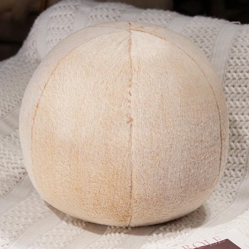 

Nordic Round Plush Throw Pillow - Fluffy Home Decor Cushion 30cm: Small 0.55kg