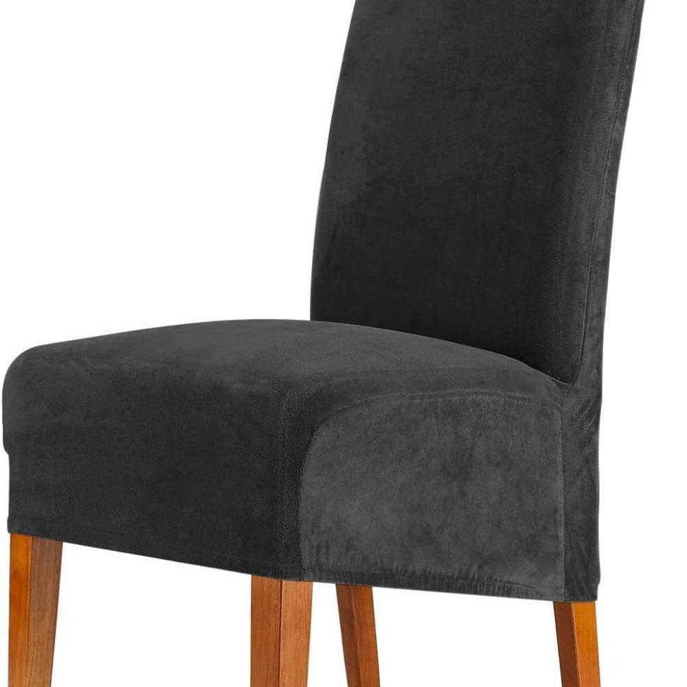 Stretch Velvet Chair Cover Universal Elastic Spandex Slipcover for Home Hotel Dining Chairs