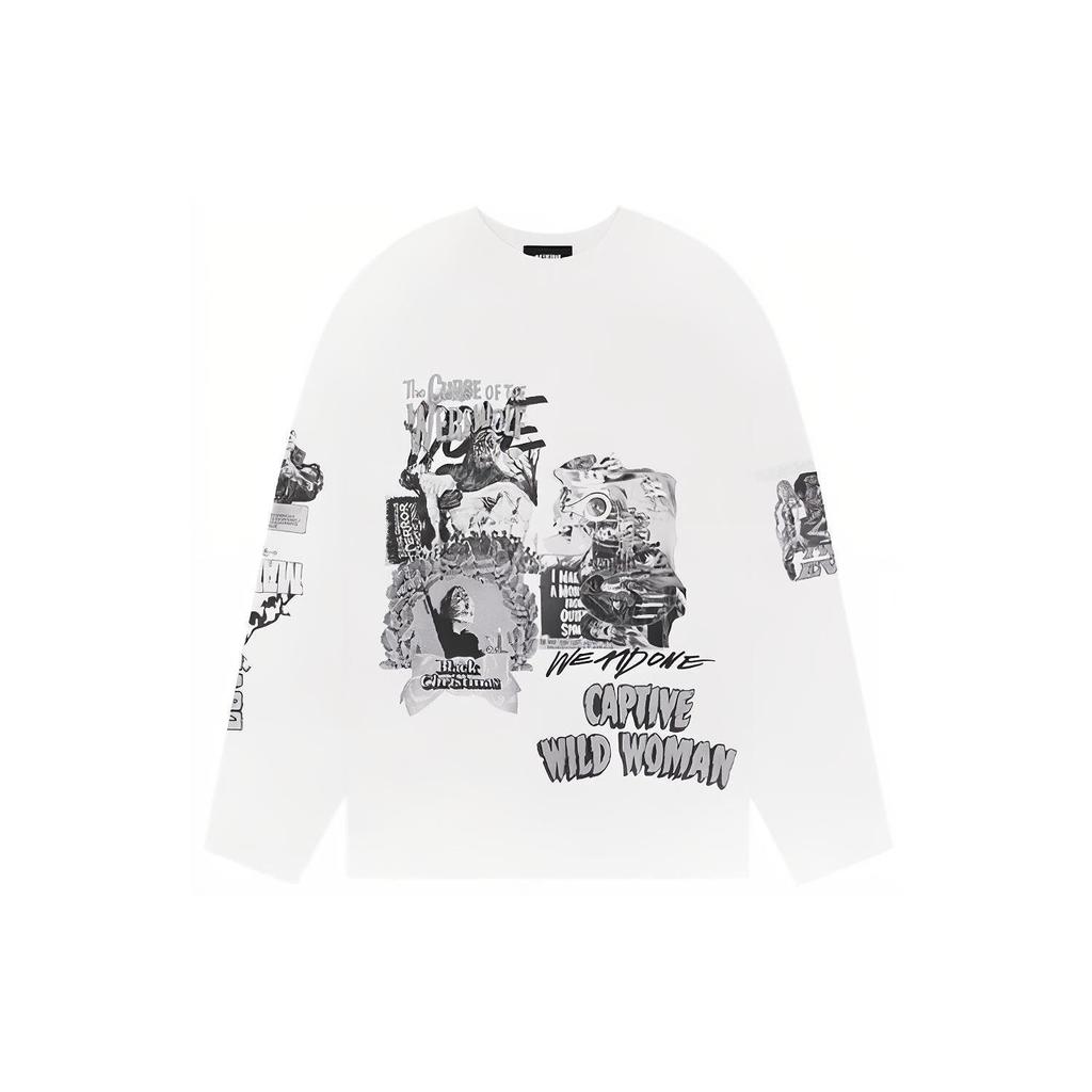 WE11DONE SS23 Sweatshirt Unisex White WD-TT1-23-991-U-WH