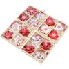 12 PCS/8 PCS  Christmas Tree Decoration Wooden Creative Christmas Baubles Christmas Day Snowflake Fi