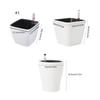 Self Watering Plastic Planter with Water Level Indicators Modern Decorative Planter Flower Pots for House Plant Device