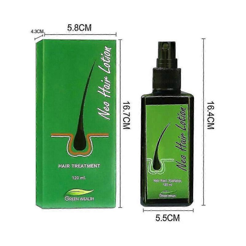 120ml Hair Lotion Green Wealth Growth Root Hair Loss Sideburns Treatment