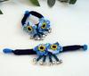 Yunnan Dali Handgefertigtes Ethnisches Batikstoff-Armband - Blau & Weiß Reiseschmuck