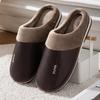 Size 47 48 49 50 Plus Size Men's Home Slippers Autumn Winter Warm Extra Large Big Size House Indoor Soft Sole Plush Slides