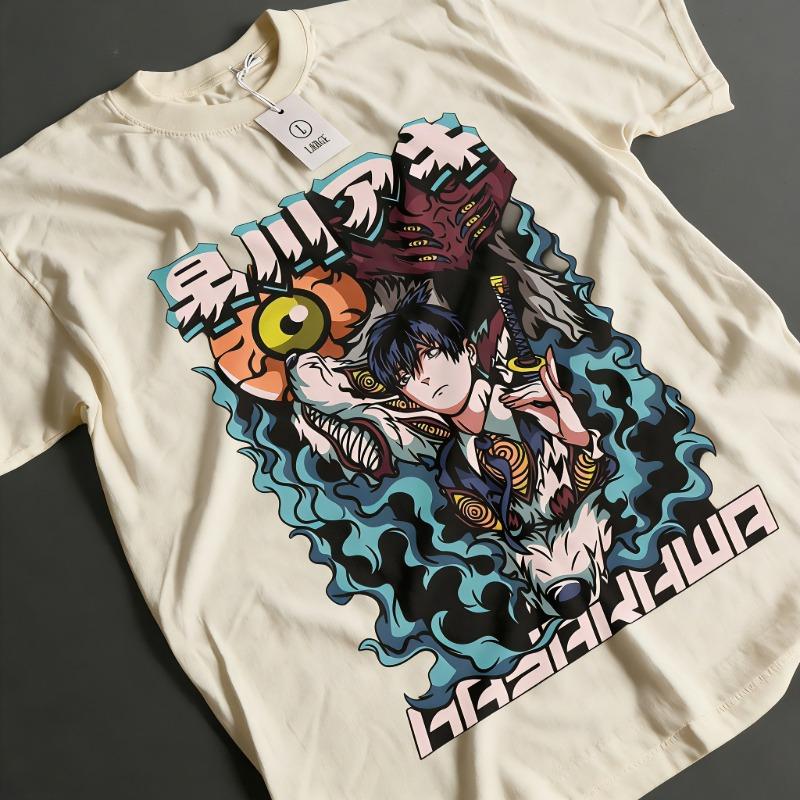 Chainsaw Unisex Tshirt By Aki Hayakawa Featuring Makima and Asa Denji This Is A Japanese Anime Product Y2k Ins