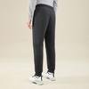 Anta Training Series Solid Color Mid Waist Cuffed Fleece Thickened Knitted Sports Pants Men Pants Gray 952347303-1