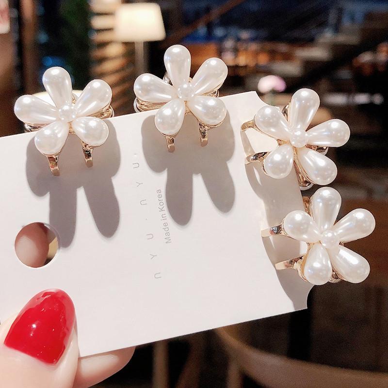 Exquisite Sweet Pearl Small Claw Clips Fashion Wer Clip Pin For Women Girl Elegant Hair Accessories 1/2/3/4pcs/set
