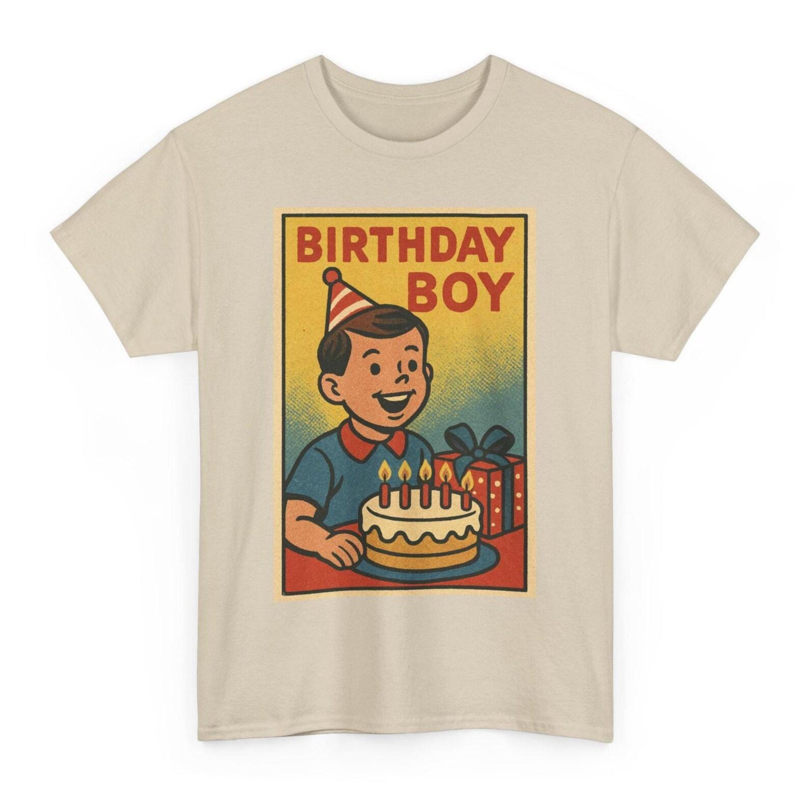 Birthday Boy T-Shirt: Retro Comic Celebration Tee for Party Vibes Fun Moments 3XL