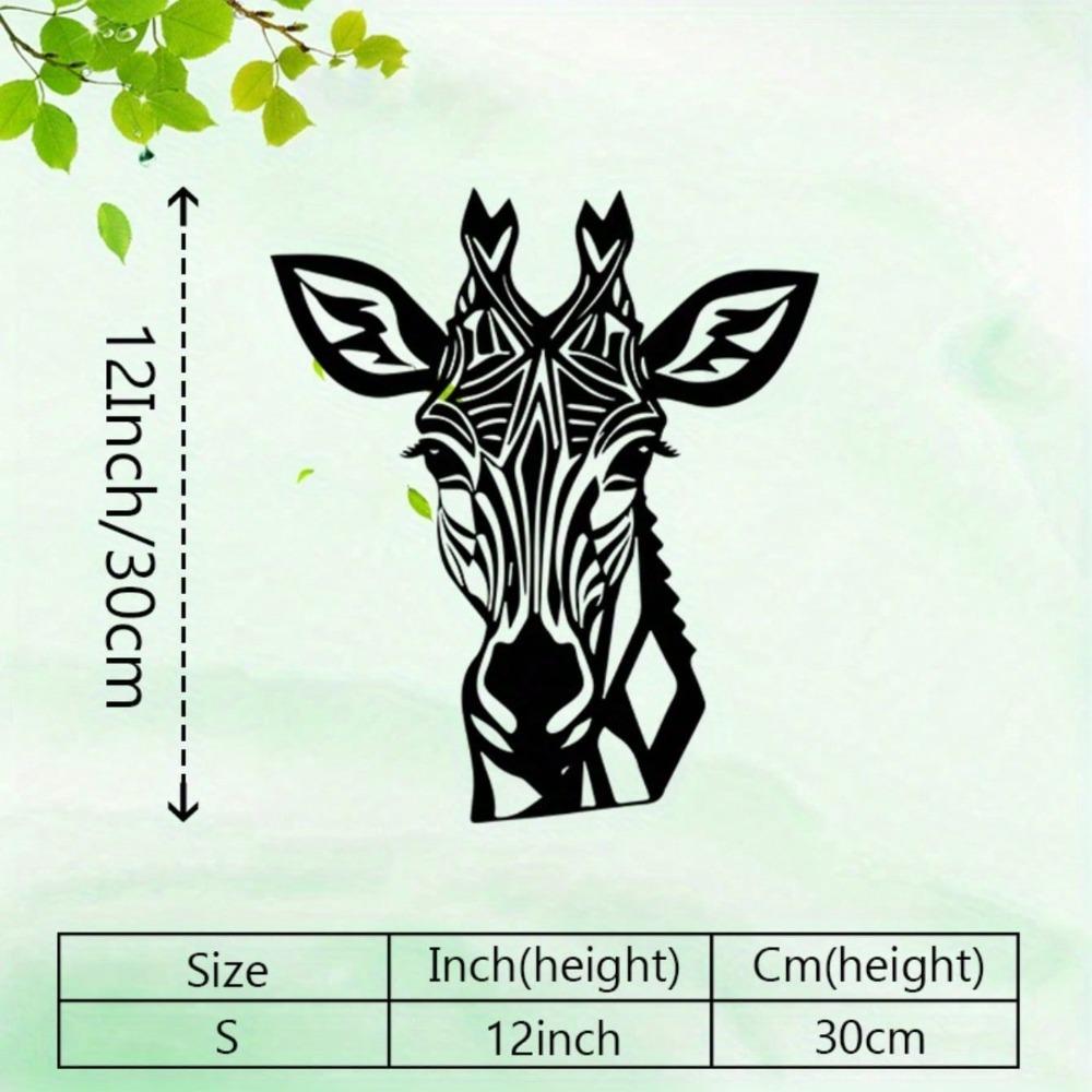 Metal Giraffe Wall Art Sculpture Garden Decor Wildlife Gift