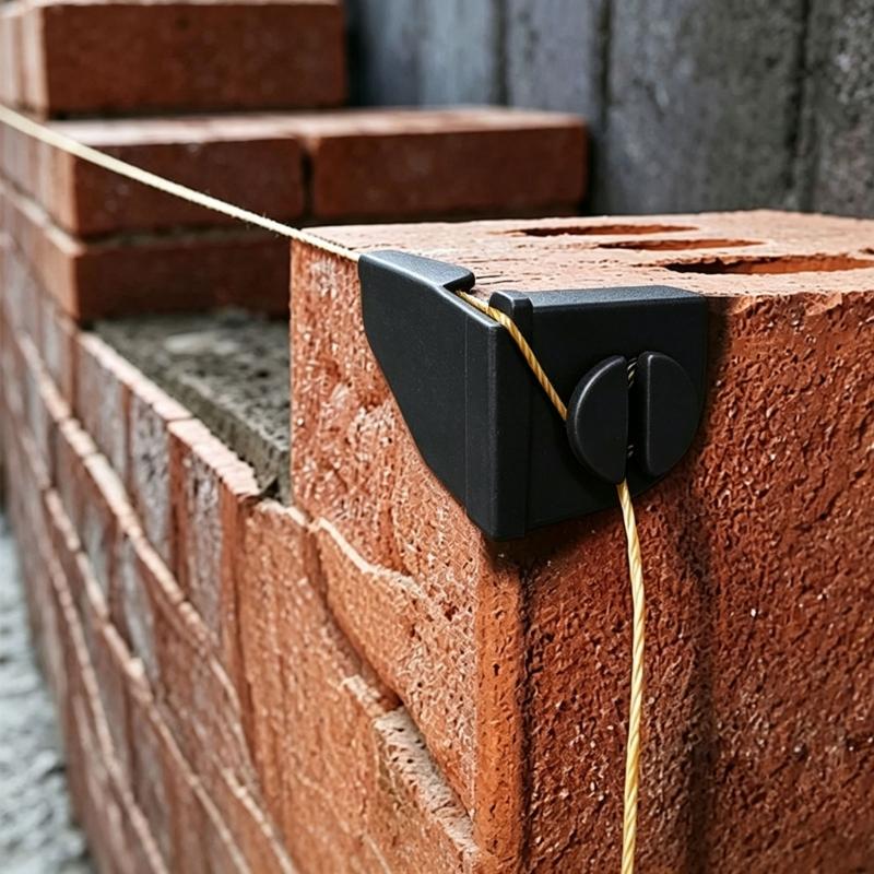 Brick Corner Guide String Guides for Masonry Work, Reusable Corner Positioners for Straight Wall Layout Projects