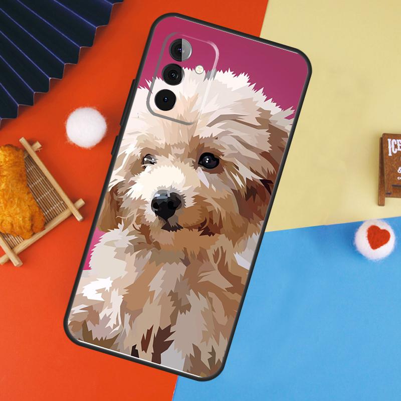 Cure Cartoon Poodle Case For Samsung Galaxy A56 A36 A16 A06 A13 A33 A53 A52 A32 A12 A54 A34 A14 A15 A35 A55 A17