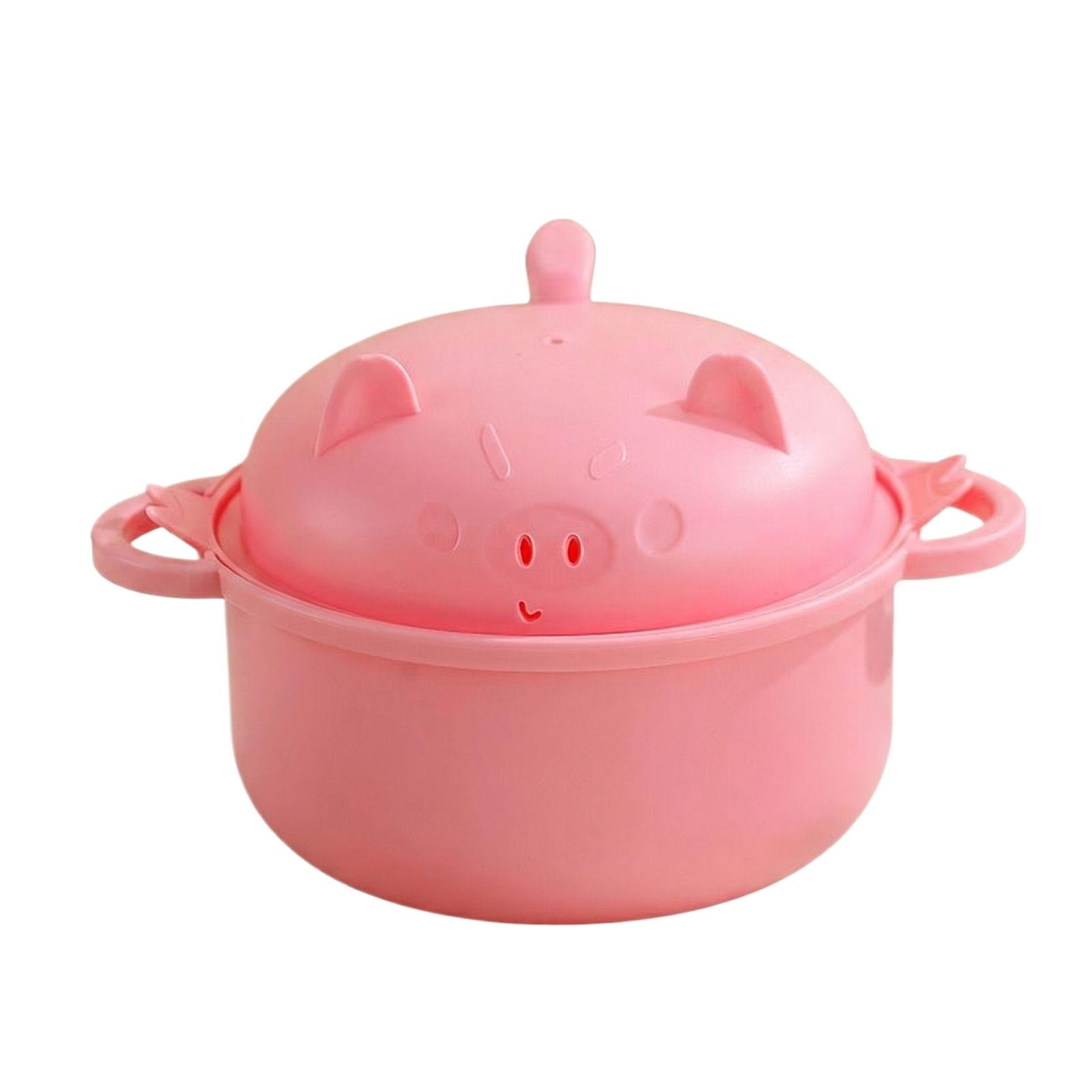 

Microwaveable Cartoon Instant Noodle Bowl, Large Plastic Ramen Bowl For Students, Cute Children s Tableware Set, Six-Piece Strainer Set One Size