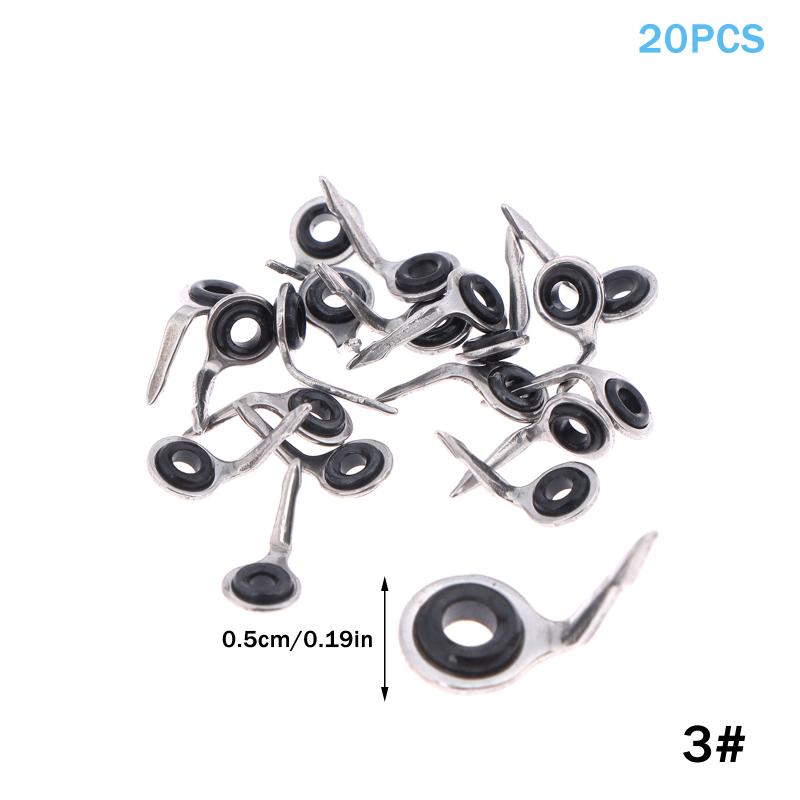 

20 шт. Mkg 1.0S 1.5S 2.0S 3.0S Миниатюрная серия направляющих Некерамическое кольцо Модель Ремонтные кольца для удилища Строительство удилищ as the picture