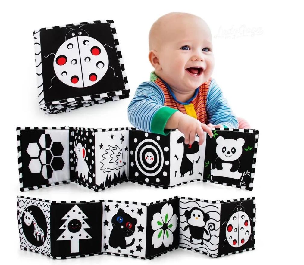 

Rustling Book With Mirror For Newborns (from 0 Years Old).