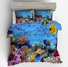 3D Digital Printing Underwater World Dolphin Series Quilt Set Three-Piece Set