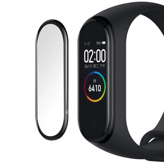 2Pcs Screen Protector High Screen Sensitivity Soft Transparent Full Cover Watch Protective Film for Xiaomi Mi Band 4/5/6