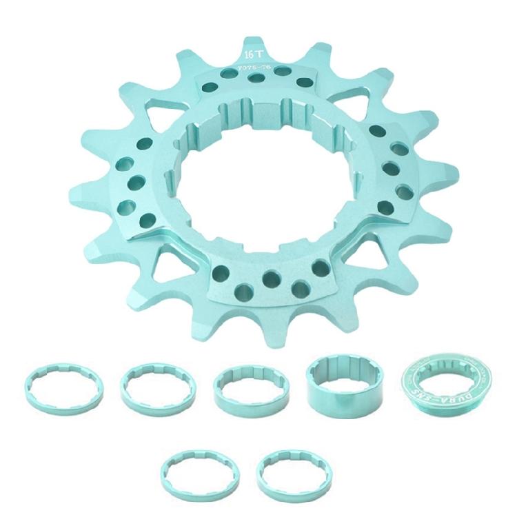 Fahrrad Ritzel Single Speed Kassette, 16T 18T Mountainbikes Single Speed Umrüstsätze mit Distanzstücken und Sicherungsringen