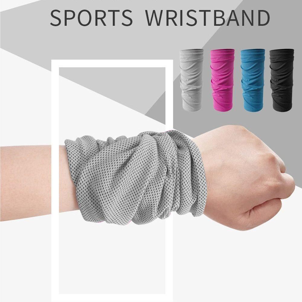 Polyesterfiber Svettband handledssuddare Handledsskydd Träning Camping Löpning