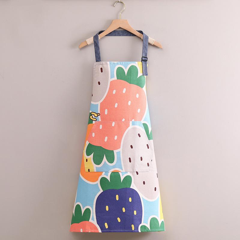 Fashionable Cotton Canvas Cooking Apron for Home Use – Cute, Stylish, Breathable Waist Apron for Men & Women