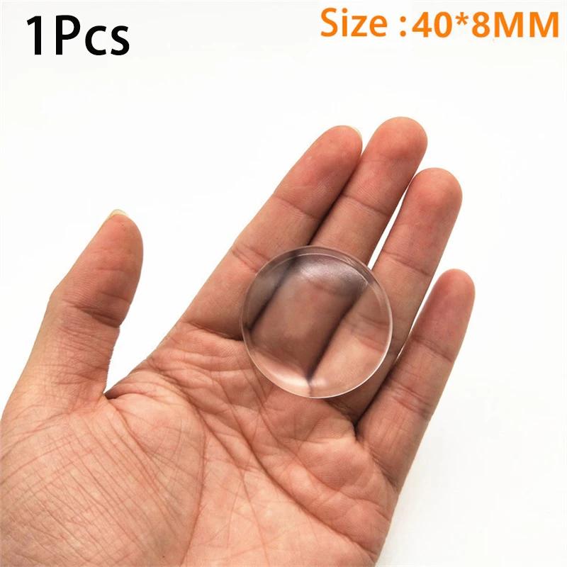 1/6Pcs Clear Soft Silicone Wall Protector Door Handle Bumper Self-adhesive Door Stopper Muffler Collision Cushion Protective Pad