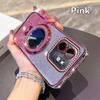 KEYSION Luxury Glitter Jewelled Magnetic Phone Case for Infinix Hot 50i Makeup Mirror Stand Shockproof Cover for Infinix Smart 9