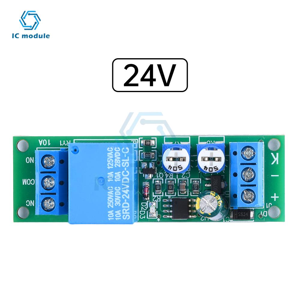 DC5V 12V 24V Delay On Delay Off Trigger Double Delay Adjustable Relay Module Time Delay Relay Module