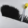 1Meters Leather Pink Ostrich Feathers Trim Trims Width 8-10cm Black Ostrich Feather Ribbon Clothing Wedding Feathers Decoration