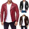 European and American men's leather jacket men's fashion locomotive leather jacket pu jacket leather jacket m-xl