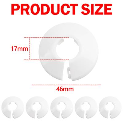 Copritubo in Rame Tubo Riscaldamento 17mm Rosette Design Rotondo Accessori Scaldabagno 10 Pezzi Radiatori Riscaldamento Centralizzato