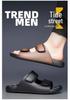 Men's Plus Size British Style Slippers - High Quality Breathable Indoor Outdoor Casual Sandals