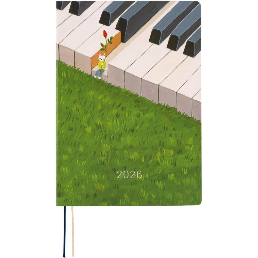 Hobonichi 2026 Hon Английская версия 1 день на странице A5 Начать с января