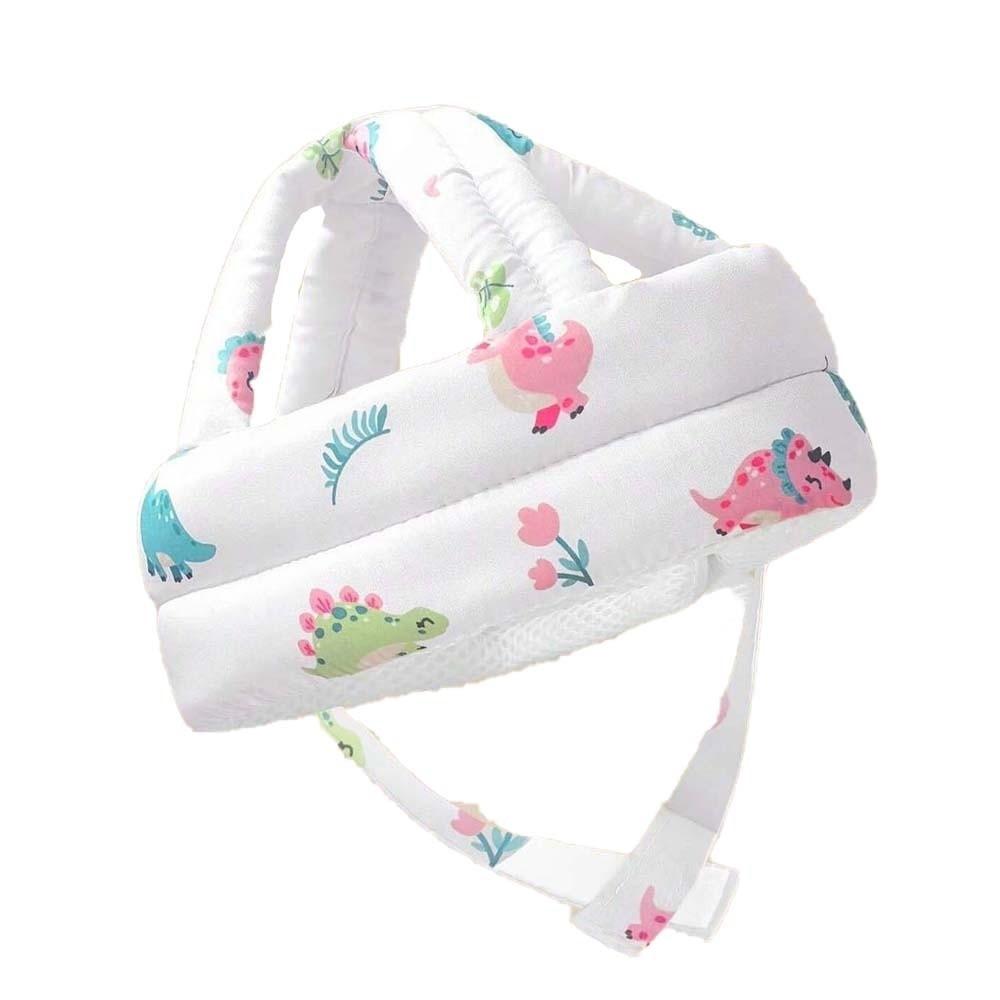 Cartoon Pattern Head Protector Adjustable Strap Infant Cap Safety Helmet  Crawling Practice