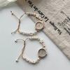 Armbanduhr mit Perlen Verstellbare Quarzuhr Neue Armbanduhren Damen Mädchen