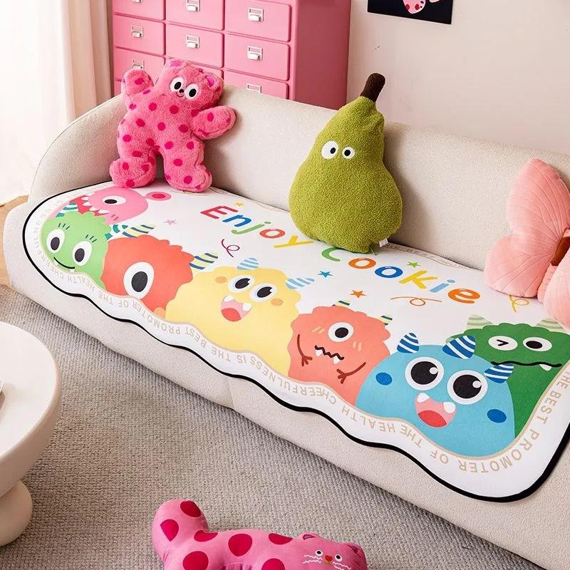 

Dopamine Sofa Cushion Cartoon Special-Shaped Cover Cloth Universal In All Seasons Irregular Non-Slip Cute Sofa Cushion 90*90cm