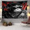 Monkey Music Headphones Tapestry, Unique Design Tapestry, Wall Decor for Bedroom,Livingroom, Playroom,Heartwarming Fan Holiday Gifts