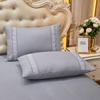 3pcs Embroidery Lace Skirt Style Fitted Sheet Set, All Seasons Universal Elastic Non-slip Bedding Set, Skin-friendly Soft Comfortable Fitted Sheet Set