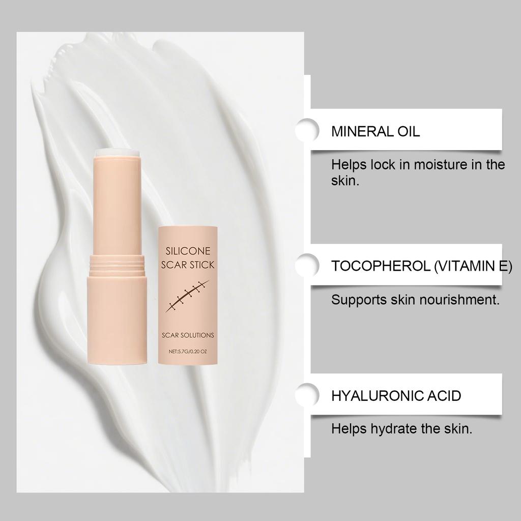 Stick AMZ per la Cura delle Cicatrici, Crema Quotidiana per la Cura e la Levigatura della Pelle 5,7 g