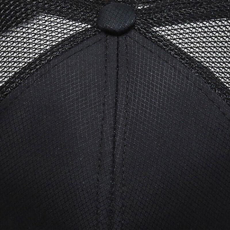 Baseballová čepice Mesh Men Trucker Hat Nastavitelná čepice se zadním popruhem Prodyšná sluneční čepice