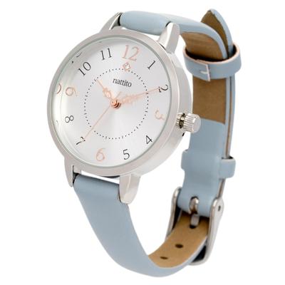 NF SHANNY ST299-4 Blue Women's Analog Watch Leather Strap Nickel-free Simple