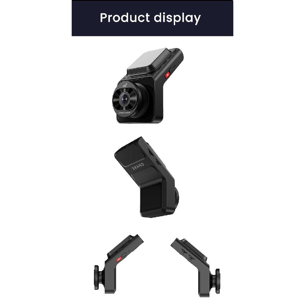 4K +4G 2Inch dashcam with dual lens record wifi gps tracking fit remote live video check on phone 12-24v power supply car camera