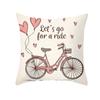 Bicycle Pattern Decorative Pillowcase Living Room Office Decoration Home Pillowcase